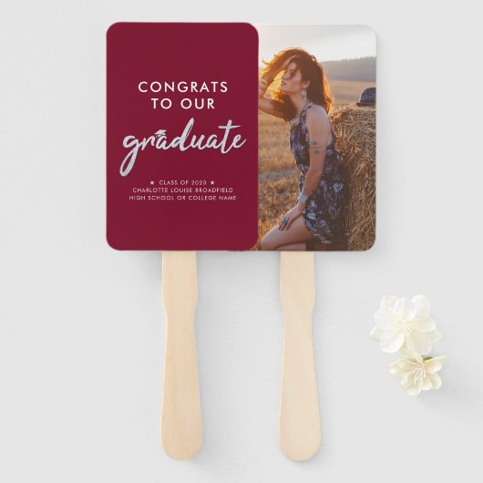 大学院写真ブルゴーニュ卒業2024 ハンドファン (正面&裏面)