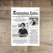 大学院写真モダントレンディーシンプル新聞 ポストカード