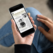 大学院写真モダントレンディーシンプル新聞 招待状