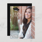 大学院写真モダン写真 インビテーションポストカード (正面/裏面)