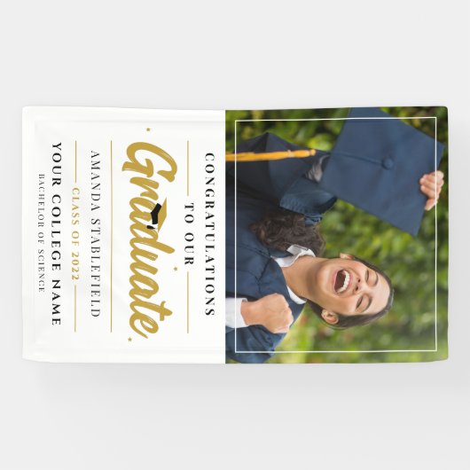 大学院写真モダン台本卒業パーティー 横断幕 (横)