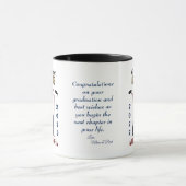 大学院写真卒業おめでとうカスタム コーヒーマグカップ (中央)