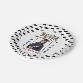 大学院写真卒業おめでとうカスタム ペーパープレート (アングル)