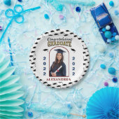 大学院写真卒業おめでとうカスタムP ペーパープレート (パーティー)