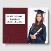 大学院写真卒業シニアクラスカスタム ゲストブック (正面)