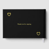 大学院写真卒業金ゴールド ゲストブック (裏面)