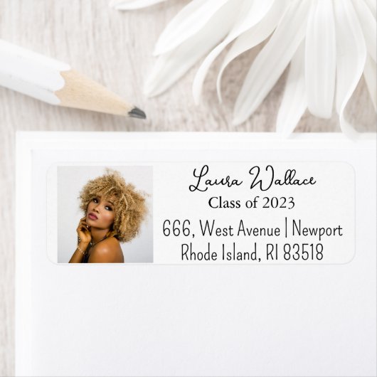 大学院写真差出人住所 ラベル (インサイチュ)