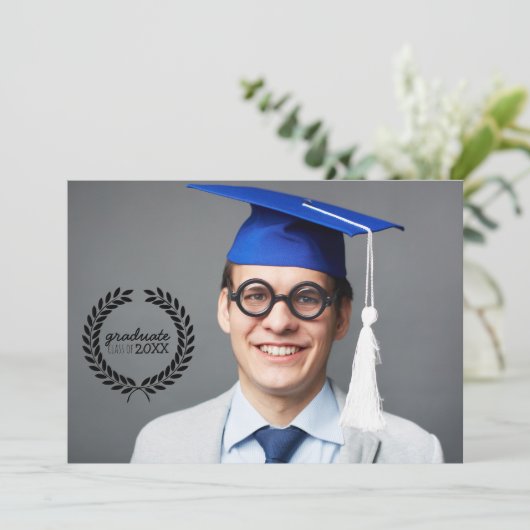 大学院写真招待状 招待状 (スタンド正面)