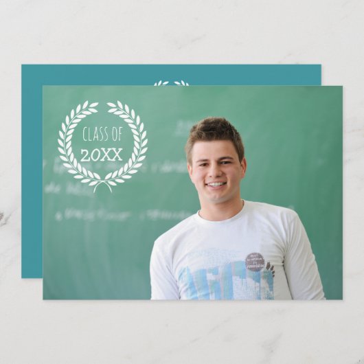 大学院写真招待状 招待状 (正面/裏面)