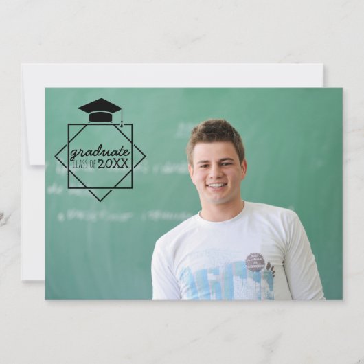 大学院写真招待状 招待状 (正面)