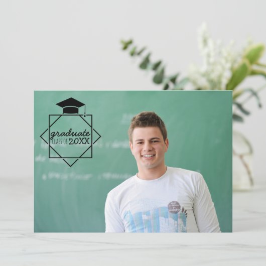 大学院写真招待状 招待状 (スタンド正面)