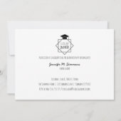 大学院写真招待状 招待状 (裏面)