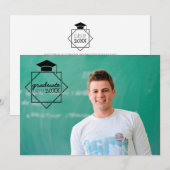 大学院写真招待状 招待状 (正面/裏面)