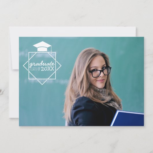 大学院写真招待状 招待状 (正面)