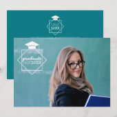 大学院写真招待状 招待状 (正面/裏面)