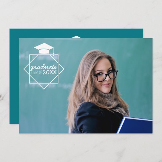 大学院写真招待状 招待状 (正面/裏面)