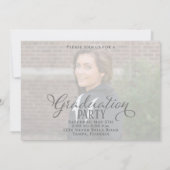 大学院写真書道エレガント2編 招待状 (裏面)