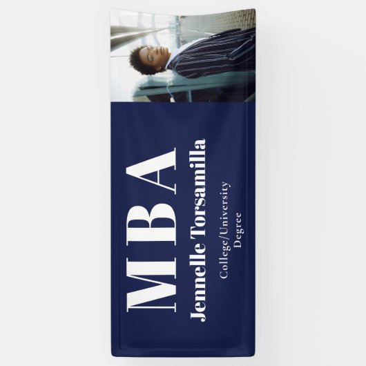 大学院写真MBA卒業 横断幕 (縦)