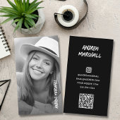 大学院写真QRコード コーリングカード