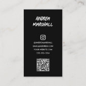 大学院写真QRコード コーリングカード (裏面)