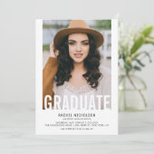 大学院切り出し写真卒業パーティー 招待状 (スタンド正面)