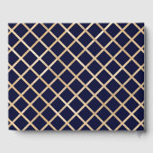 大学院卒業式写真金ゴールドカスタム ゲストブック (裏面)