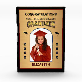 大学院卒業金ゴールドカスタム フォトブロック