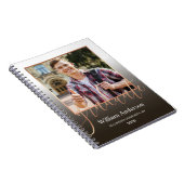 大学院大学写真パーティの招待状 ノートブック (右側)