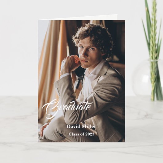 大学院挨拶カード カード (正面)