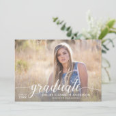 大学院書道 | 2フォト卒業 招待状 (スタンド正面)