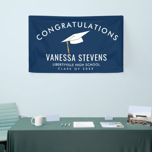 大学院海軍おめでとう 横断幕 (トレードショー)