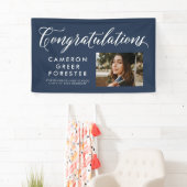 大学院海軍バナー、写真付きおめでとう 横断幕 (インサイチュ)