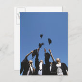 大学院生がモルタル板を投げ 案内ポストカード (正面/裏面)