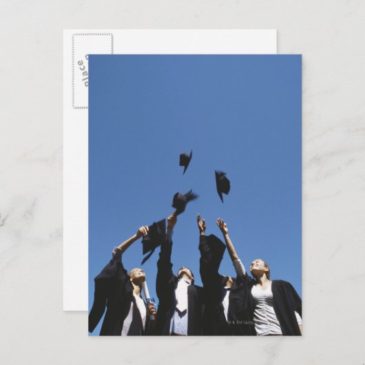 大学院生がモルタル板を投げ 案内ポストカード (正面/裏面)