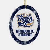 大学院生のギフトのオーナメント セラミックオーナメント (右)