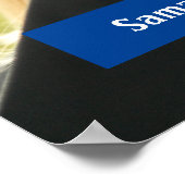 大学院生の写真モダンポスター ポスター (角)