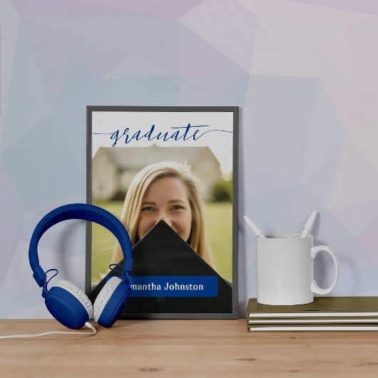 大学院生の写真モダンポスター ポスター