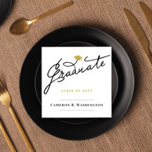 大学院生の卒業生キャップシンプル卒業式パーティー