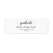 大学院生カスタマイズ差出人住所ラベル ラベル (正面)