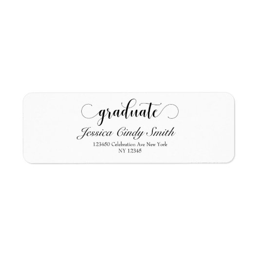 大学院生カスタマイズ差出人住所ラベル ラベル (正面)