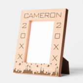 大学院生キャップトス レーザー彫刻フレーム (左)