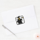 大学院生卒業 スクエアシール (封筒)