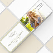 大学院生大学卒業キャップ写真 名刺