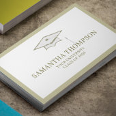 大学院生大学卒業キャップ写真 名刺