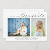 大学院生 招待状 (正面/裏面)