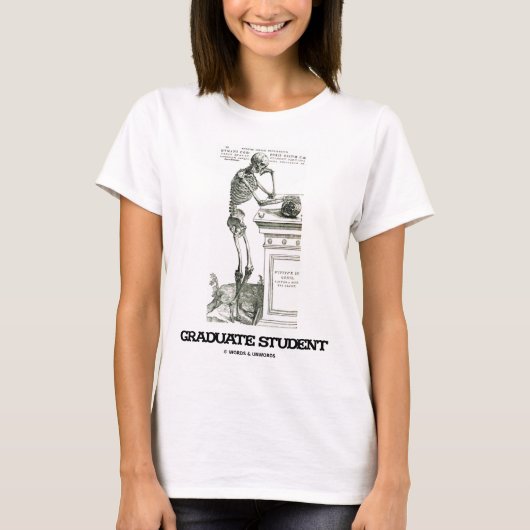 大学院生(骨組) Tシャツ (正面)