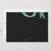 大学院白熱［赤熱］光を放つ写真招待状 招待状 (裏面)