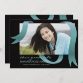 大学院白熱［赤熱］光を放つ写真招待状 招待状 (正面/裏面)