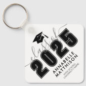 大学院白黒卒業 キーホルダー (正面)