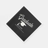 大学院白黒名区分 スタンダードランチョンナプキン (角)